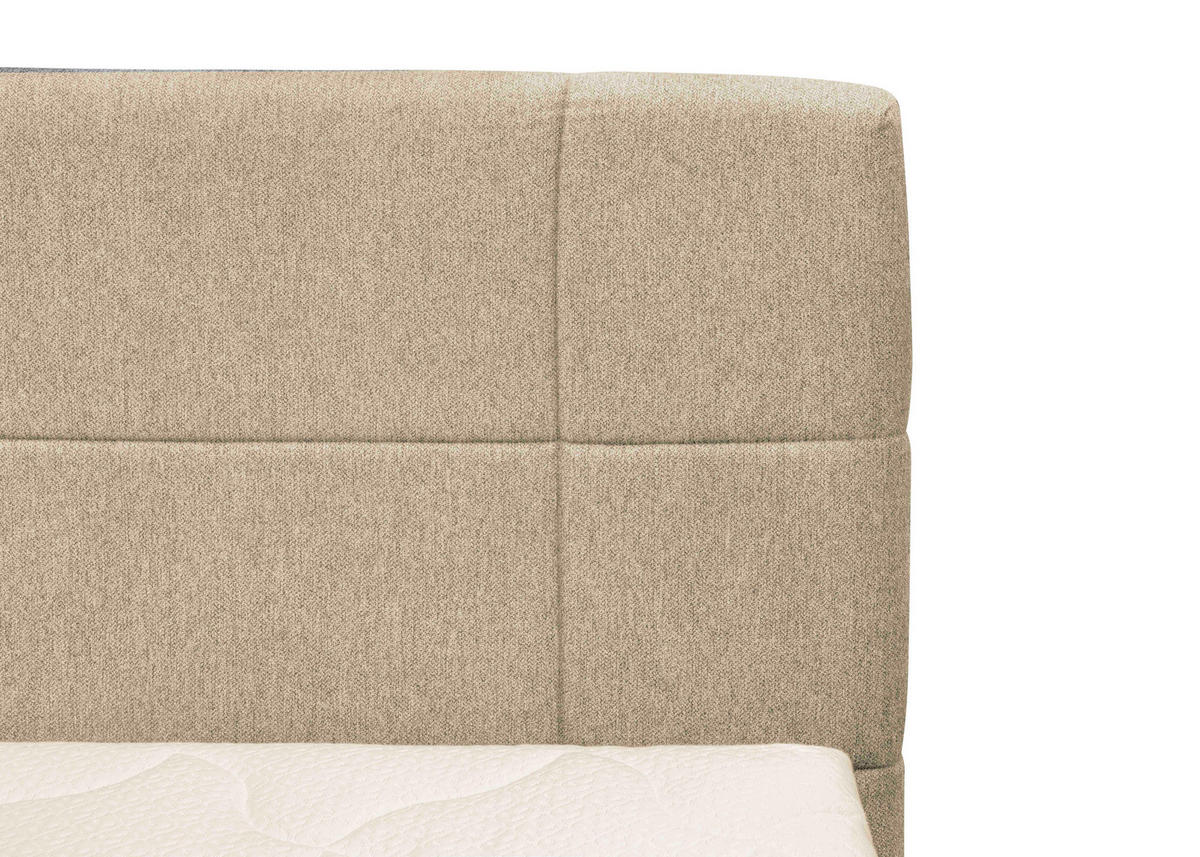 BOXSPRINGBETT 180/200 cm  in Beige  - Beige, Konventionell, Textil (180/200cm) - Carryhome