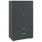 HIGHBOARD  81/140/40 cm 2 Schublade(n)  - Silberfarben/Alufarben, KONVENTIONELL, Holzwerkstoff/Kunststoff (81/140/40cm) - Carryhome