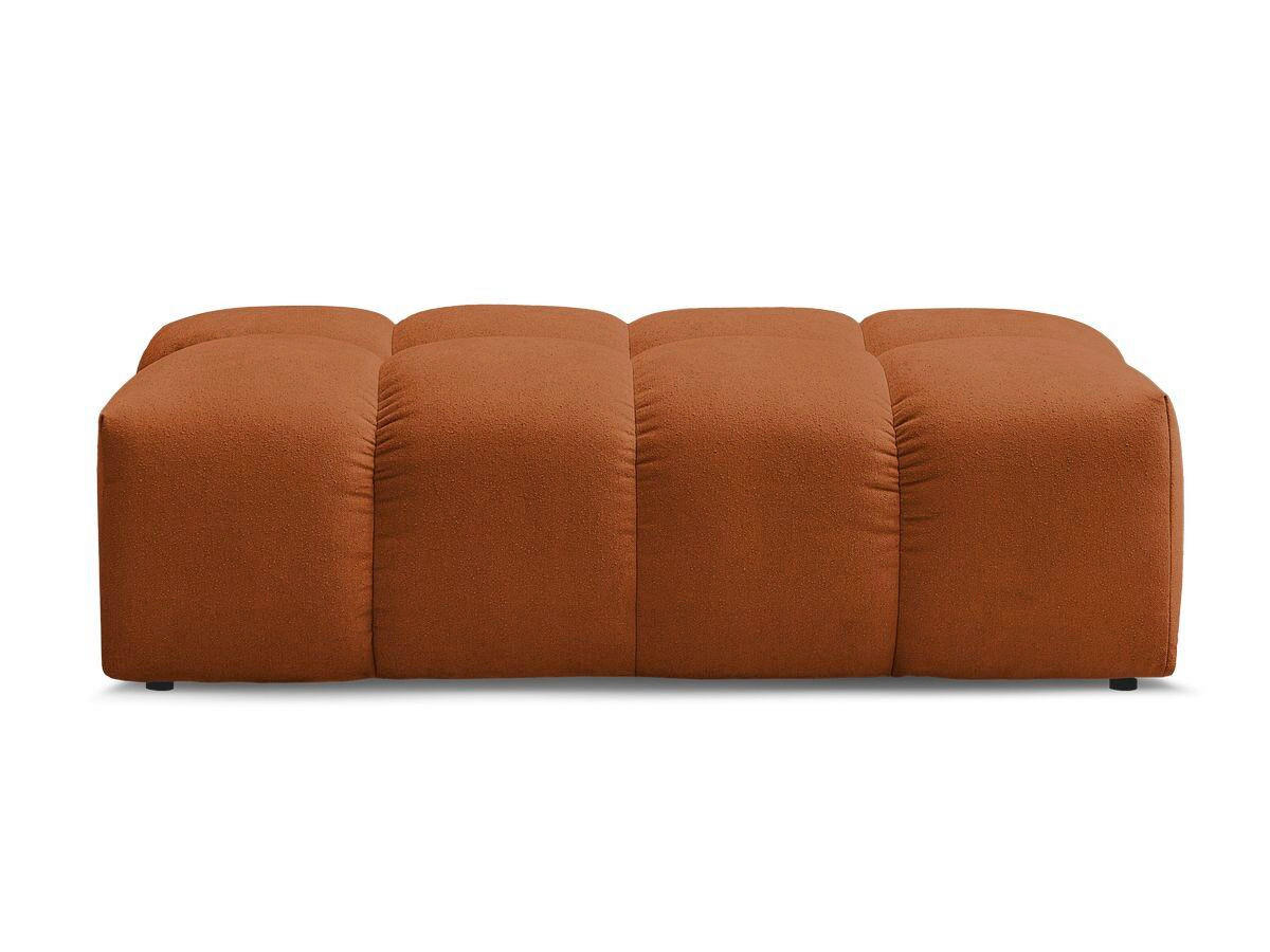HOCKER EVEREST Struktur Orange  - Schwarz/Orange, MODERN, Kunststoff/Textil (140/70/40cm)