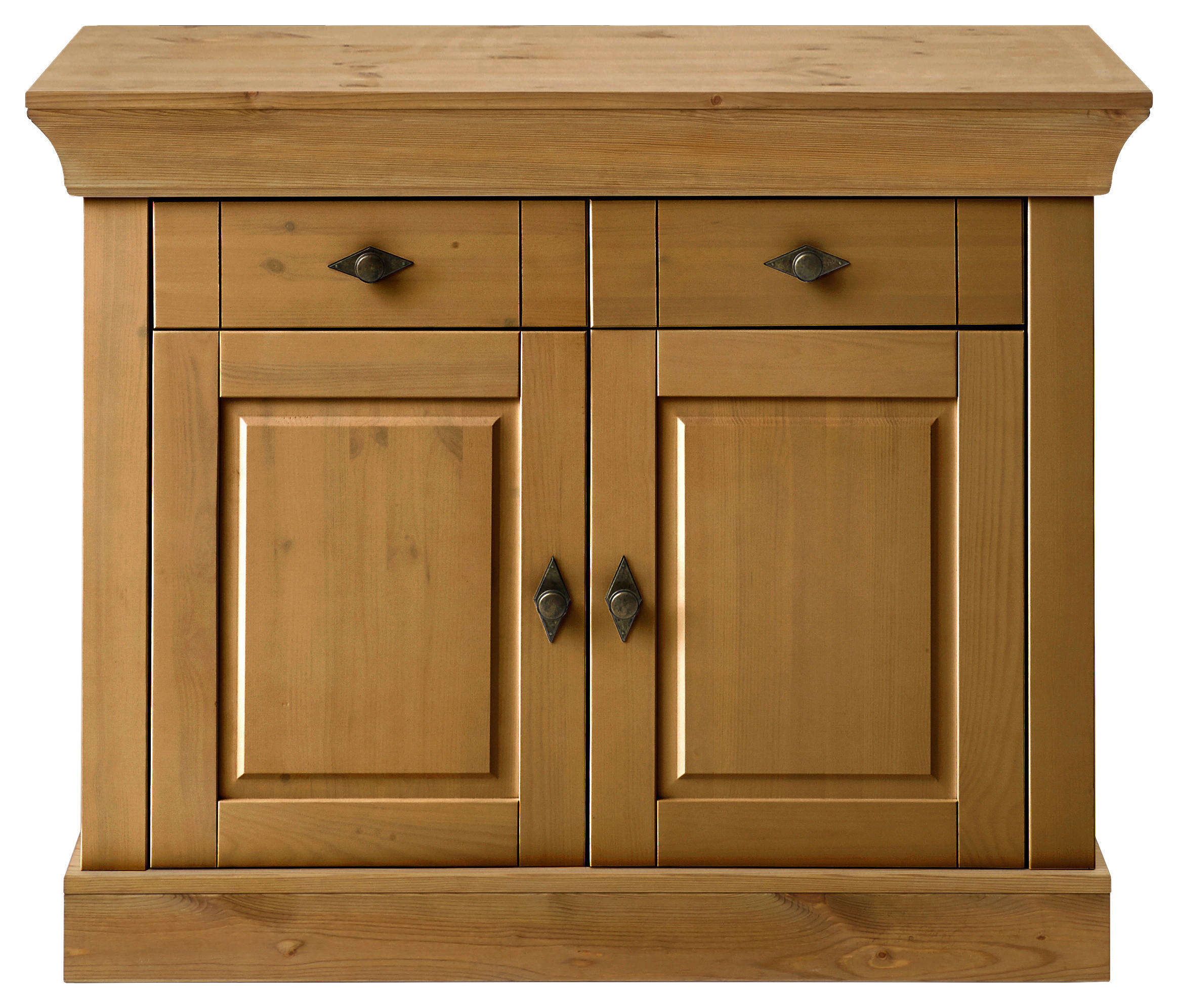 KOMMODE , 108/85/45 cm, 2 Schublade(n)  - Laugenfarbig/Kupferfarben, ROMANTIK / LANDHAUS, Holz/Metall (108/85/45cm) - Boxxx