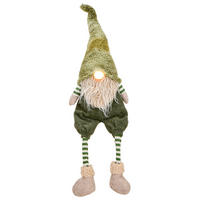 WICHTEL  - Hellbraun/Dunkelgrün, LIFESTYLE, Textil/Stein (23/80/12cm) - X-Mas