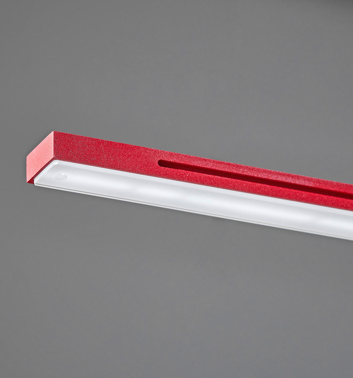 LED-HÄNGELEUCHTE 121/20/150 cm  - Rot, Design, Metall (121/20/150cm) - Hell