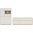 SIDEBOARD  173,5/80,8/42 cm 3 Schublade(n)  - Eichefarben/Schwarz, KONVENTIONELL, Holzwerkstoff/Kunststoff (173,5/80,8/42cm) - Hom`in