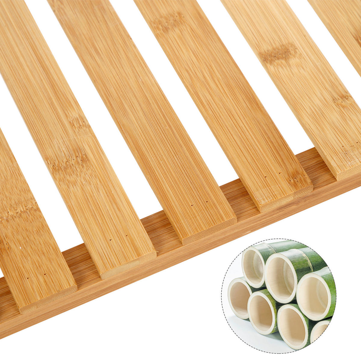 BADEZIMMERREGAL 60/66/26 cm  - Naturfarben/Weiß, Basics, Holz (60/66/26cm)