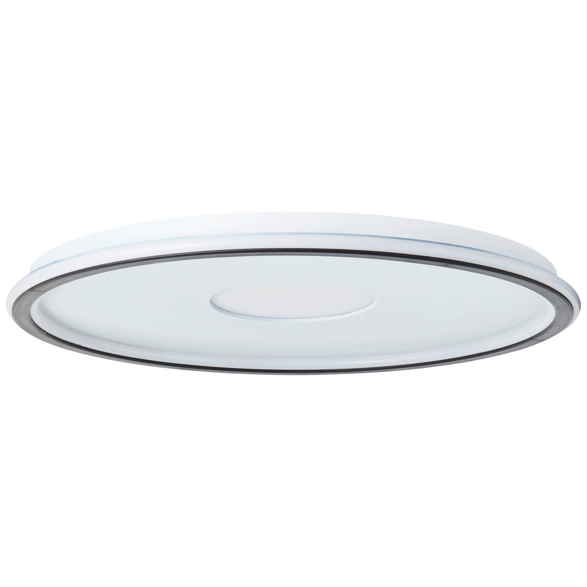 LED-DECKENLEUCHTE  50,8/3,6 cm    - Weiss/Schwarz, Basics, Kunststoff (50,8/3,6cm) - Brilliant