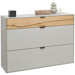 SCHUHSCHRANK 121,9/85,9/37,1 cm  - Wildeiche/Schwarz, Design, Holz/Holzwerkstoff (121,9/85,9/37,1cm) - Dieter Knoll