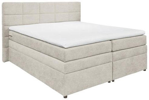 BOXSPRINGBETT 180/200 cm  in Sandfarben  - Sandfarben, KONVENTIONELL, Kunststoff/Textil (180/200cm) - MID.YOU