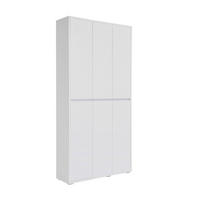 SKOSKÅP  i 100/210/34 cm  - vit, Klassisk, trämaterial (100/210/34cm) - Xora