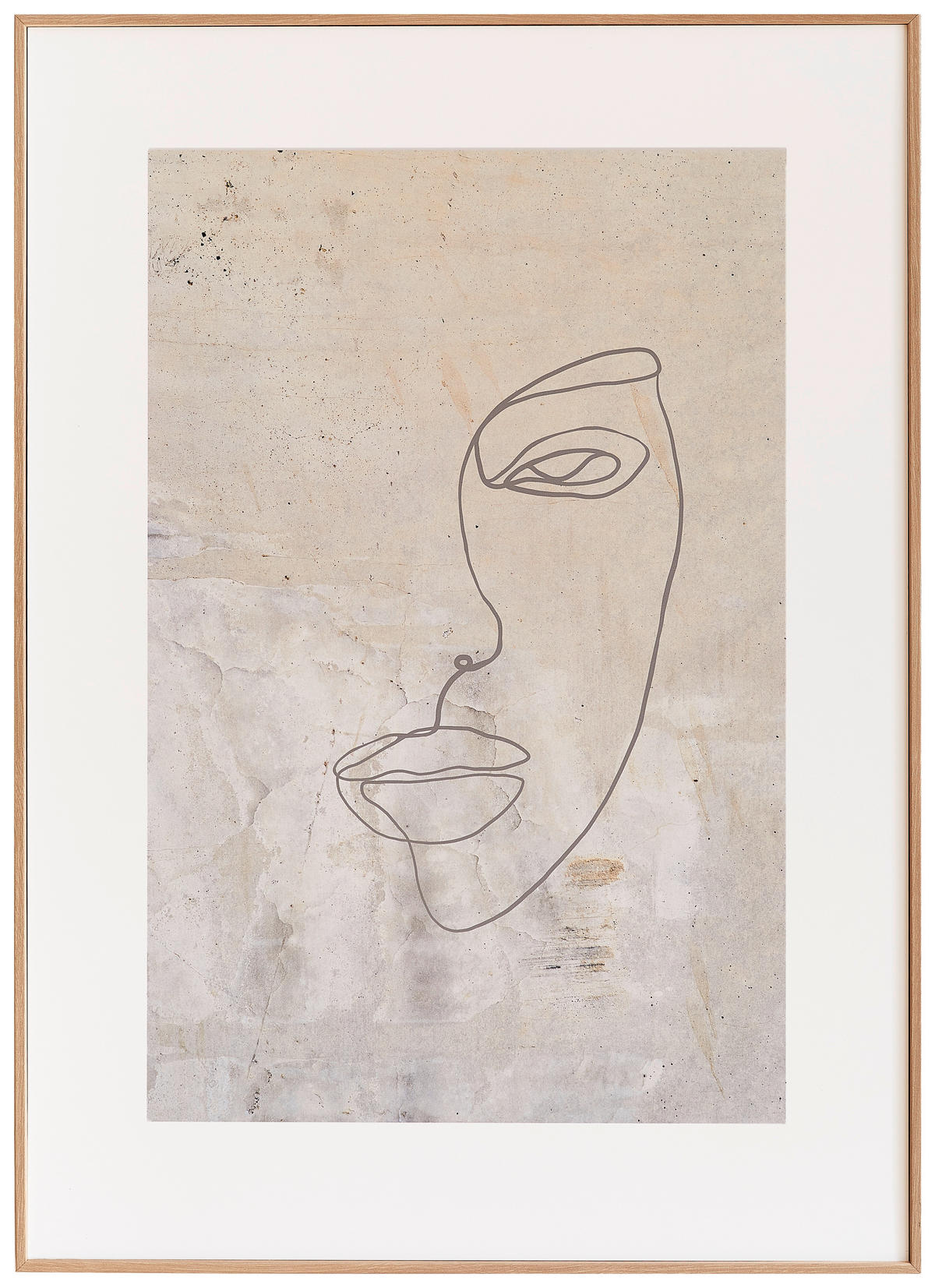 LEINWANDBILD Abstraktes  - Multicolor/Schwarz, Trend, Papier/Holzwerkstoff (50/70cm) - Monee