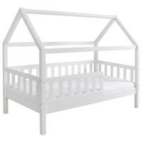 HAUSBETT 80/160 cm Weiss  - Weiss, Modern, Holz/Textil (80/160cm) - MID.YOU