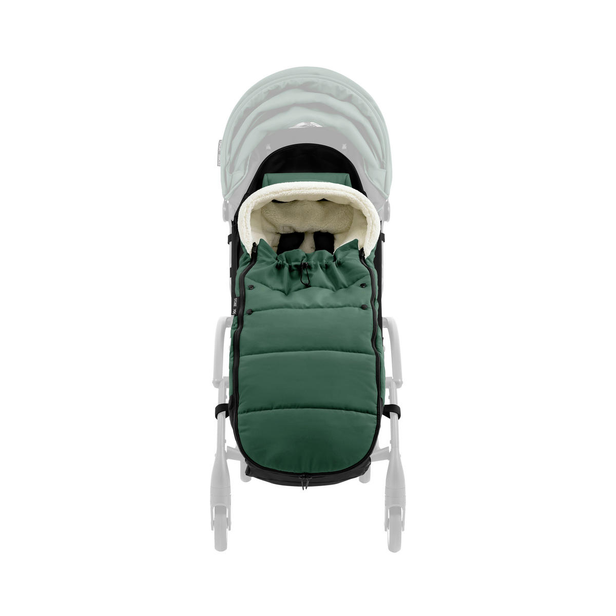 BUGGY-FUSSSACK  - Waldgrün, Basics, Textil (89/18,5/5cm) - Stokke