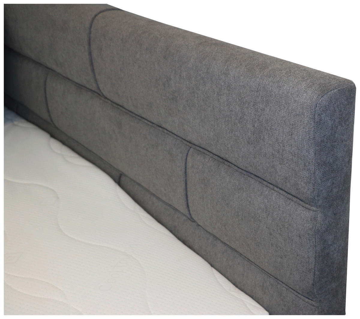 KÁRPITOZOTT ÁGY 160/200 cm  antracit  - antracit, Basics, műanyag/textil (160/200cm) - Carryhome