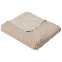 DECKE 2845 Rom 130/180 cm  - Sandfarben/Naturfarben, Konventionell, Textil (130/180cm) - Ibena