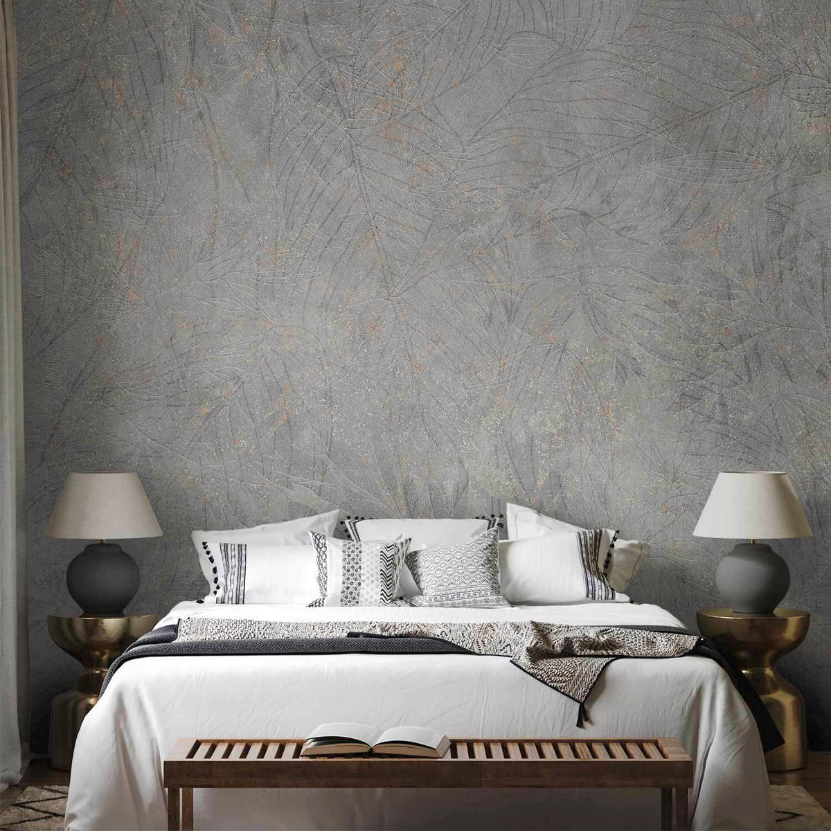 FOTOTAPETE  - Braun/Grau, LIFESTYLE, Textil (450/315cm) - artgeist