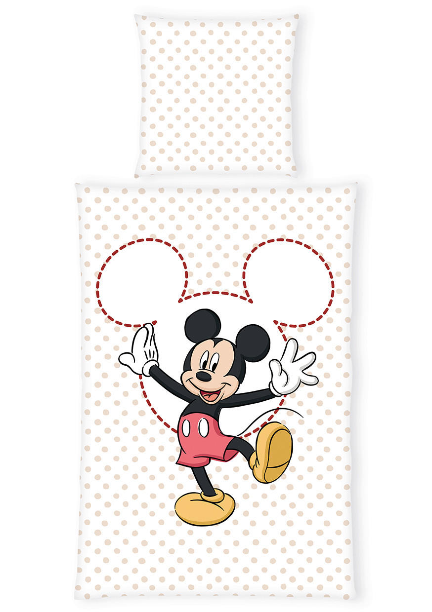 Mickey Mouse Wendebettwäsche Renforcé 135/200 cm  - Multicolor, Design, Textil (135/200cm) - Herding