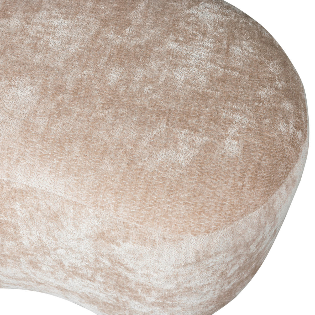 HOCKER Chenille Naturfarben  - Naturfarben, Design, Textil (73/43/51cm) - Livetastic