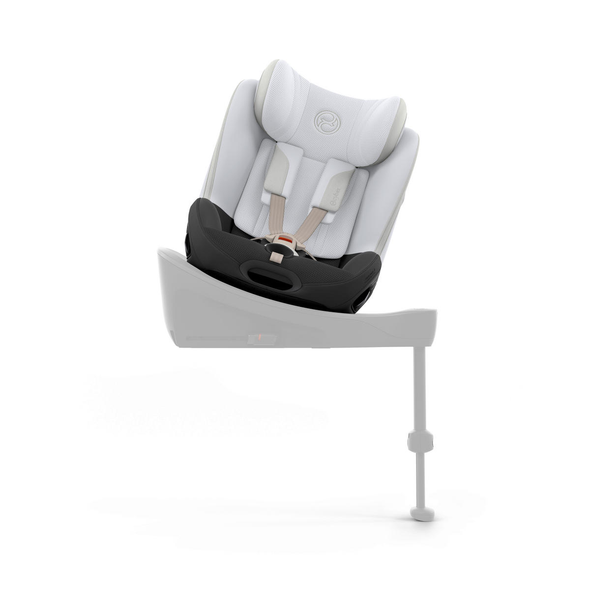 REBOARDER-KINDERSITZ Sirona S Style Misty Grey  - Hellgrau, Basics, Kunststoff/Textil (53/45,5/49,5cm) - cybex PLATINUM