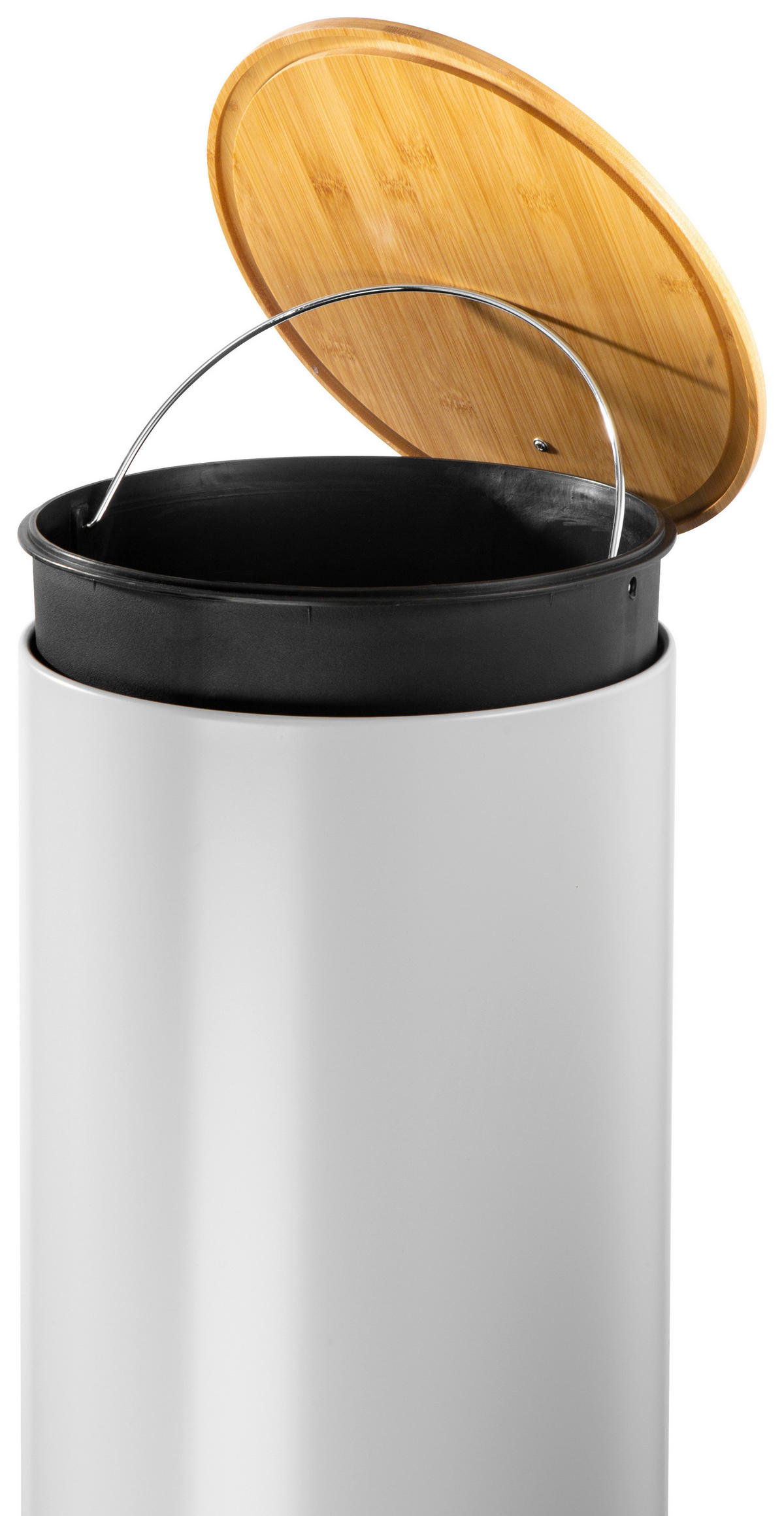 ABFALLEIMER 30 l  Metall  - Schwarz/Grau, Design, Kunststoff/Metall (30,5cm) - Echtwerk