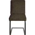 SCHWINGSTUHL  in Stahl Chenille  - Schwarz/Braun, Design, Textil/Metall (46/92/60cm) - Dieter Knoll