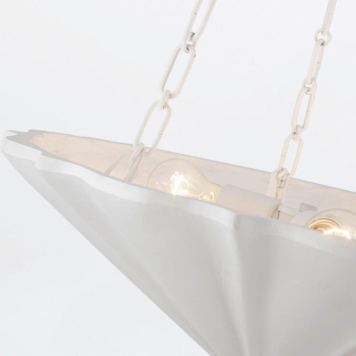 HÄNGELEUCHTE 19,7/57,2 cm  - Weiß, KONVENTIONELL, Naturmaterialien/Metall (19,7/57,2cm) - Elstead Lighting