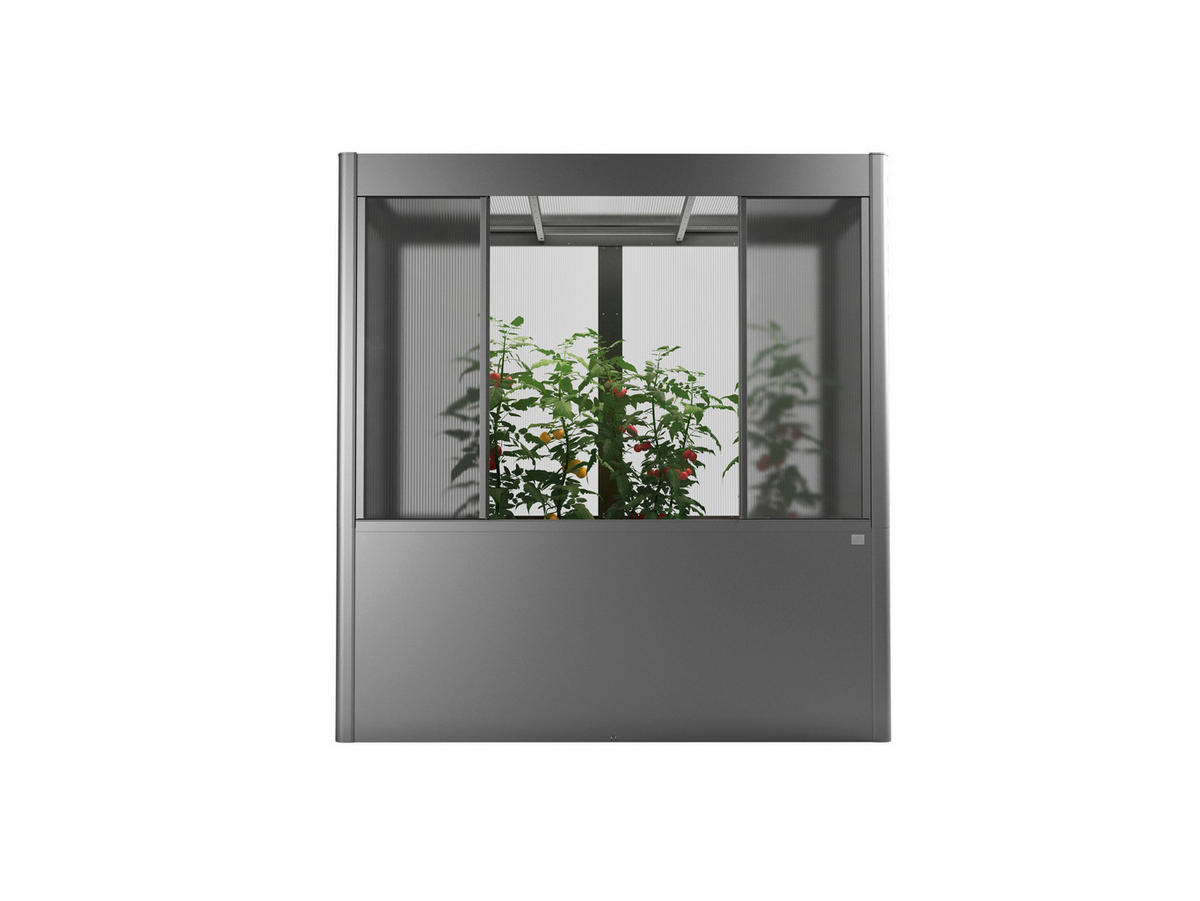 GEWÄCHSHAUS - Grau, Basics, Metall (201,6/213,4/104cm) - Biohort