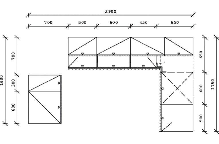 ECKKÜCHE  in Graphitfarben  - Edelstahlfarben/Graphitfarben, Basics, Holzwerkstoff/Metall (90/285/175cm) - Venda