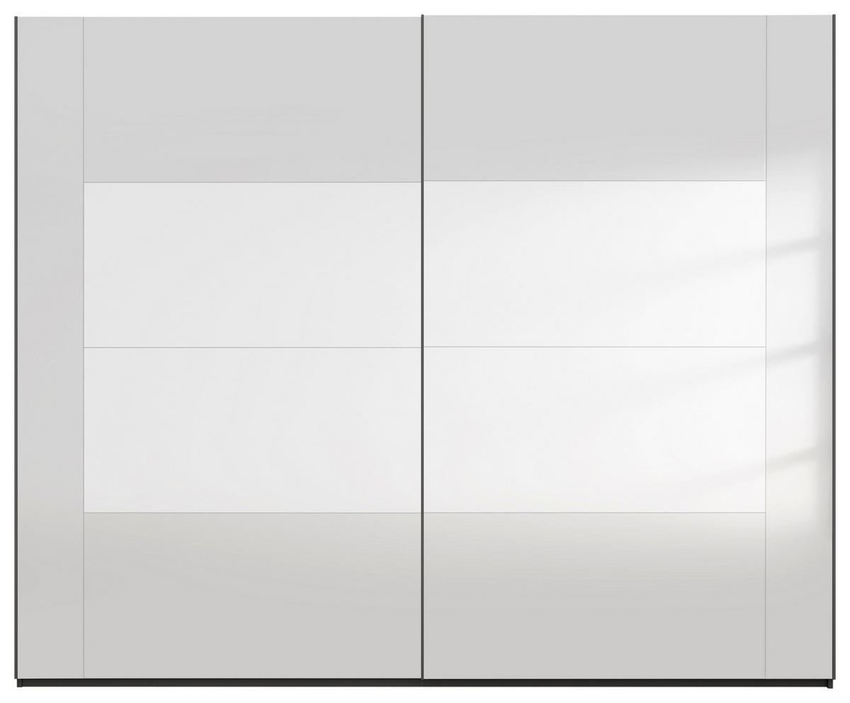 SCHWEBETÜRENSCHRANK 271/223/68 cm 2-türig Graphitfarben  - Graphitfarben, Design, Glas/Holzwerkstoff (271/223/68cm) - Xora