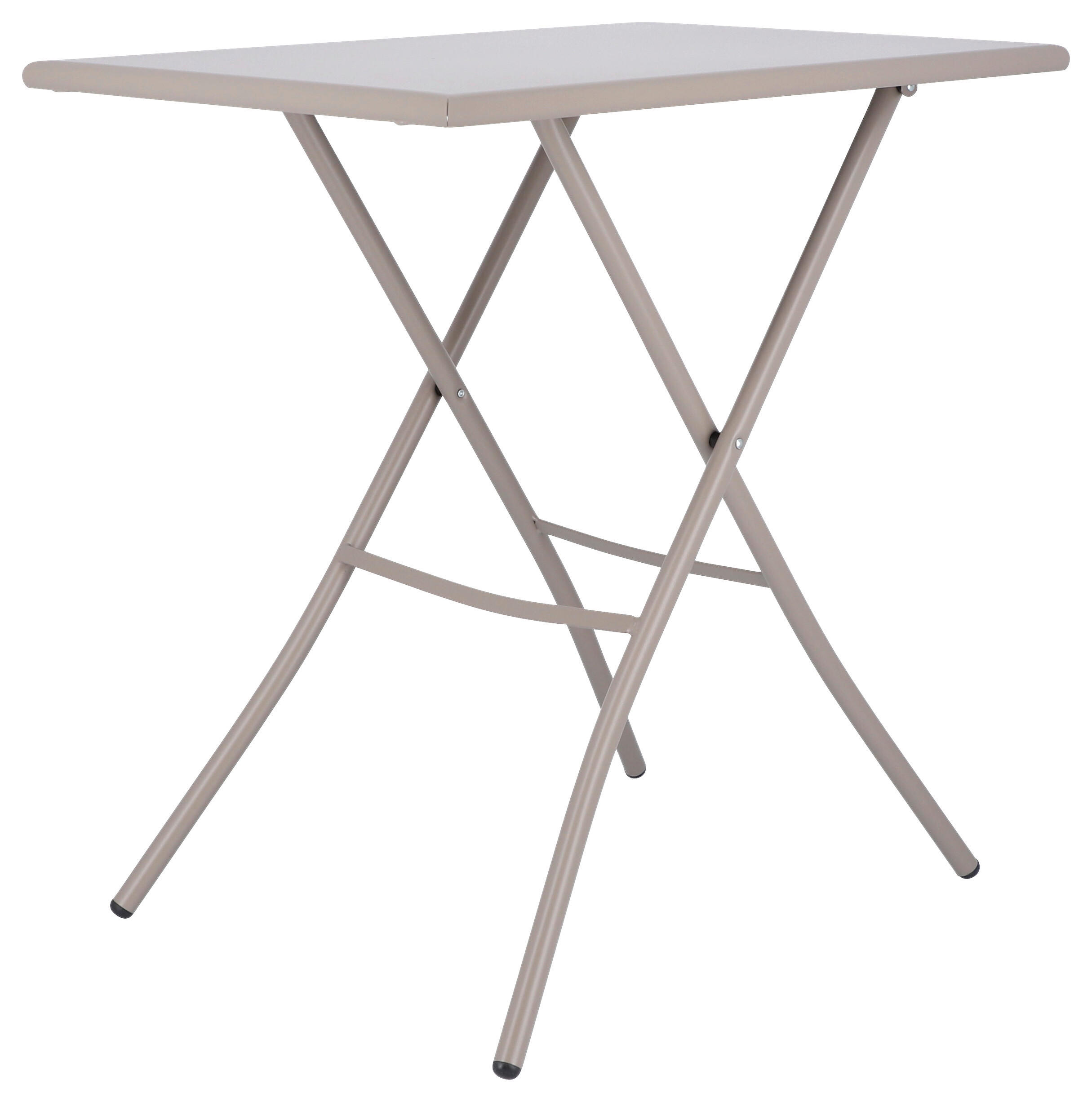 GARTENKLAPPTISCH 70/50/73 cm Metall rechteckig  - Taupe, KONVENTIONELL, Metall (70/50/73cm) - FIAM