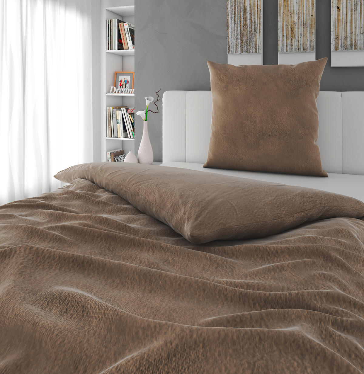 BETTWÄSCHE MMink 155/220 cm  - Basics, Textil (155/220cm) - Novel