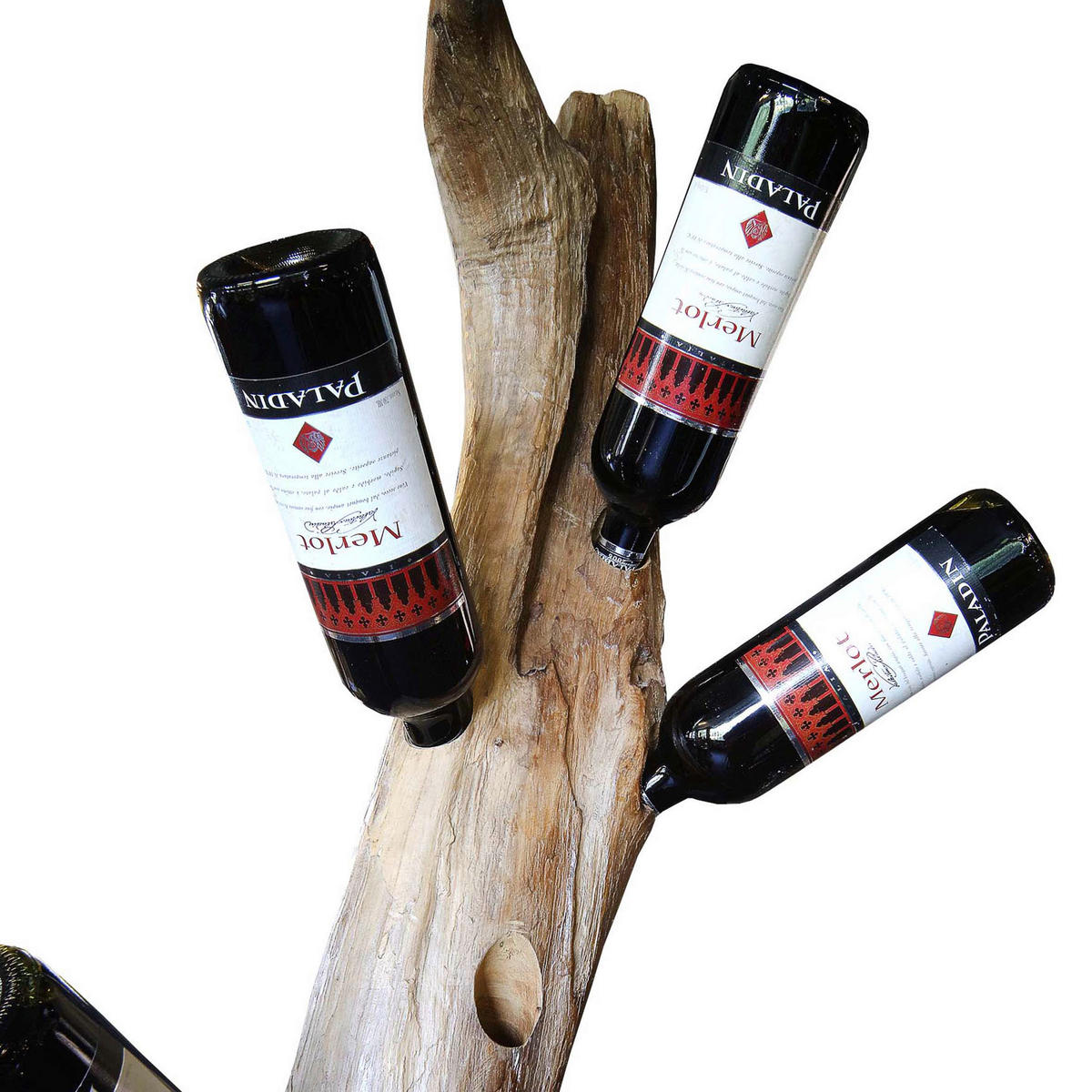 FLASCHENHALTER - Naturfarben, Natur, Holz (40/180/40cm)