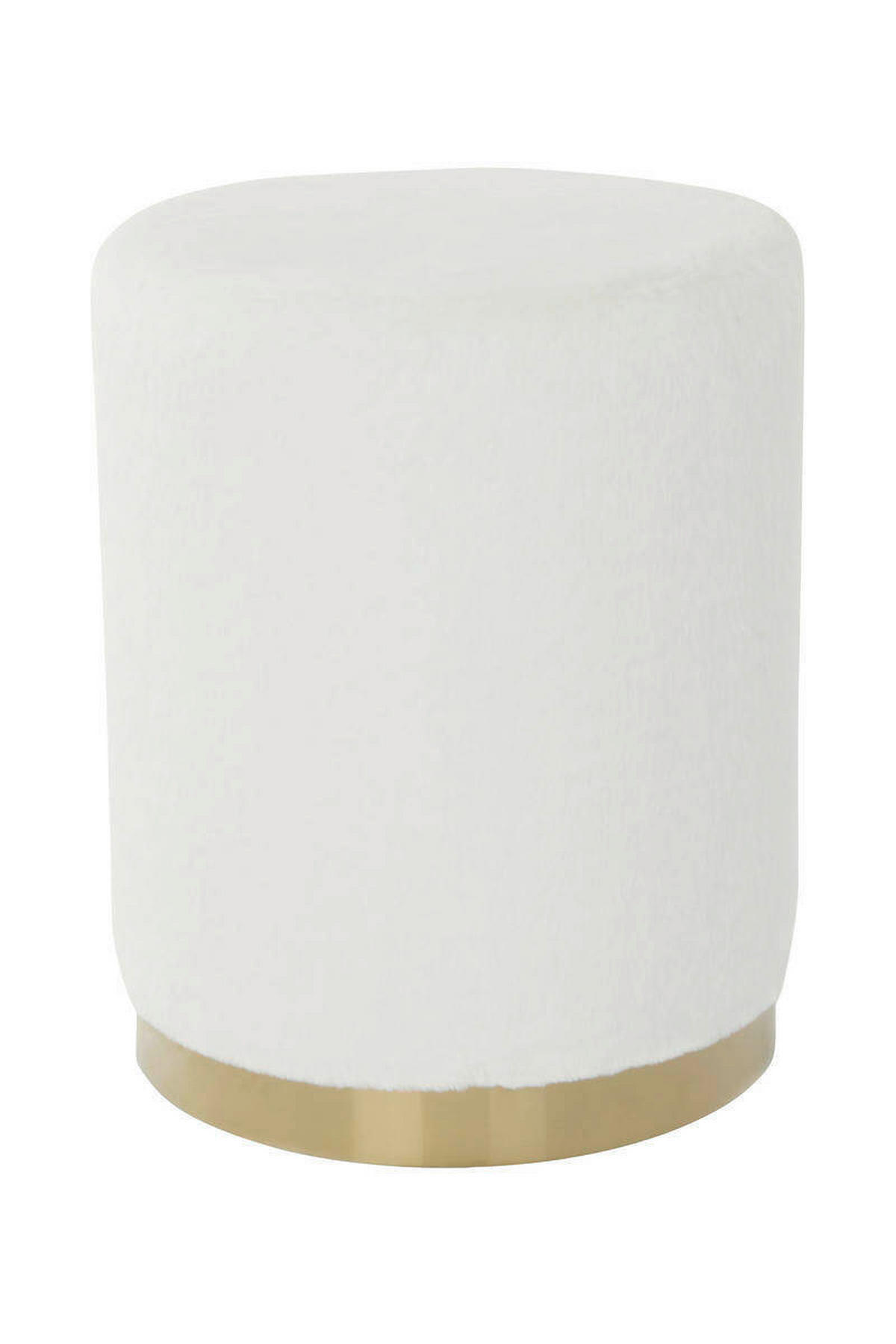 HOCKER Weiß  - Weiß, MODERN, Kunststoff (36/44/36cm) - Kayoom