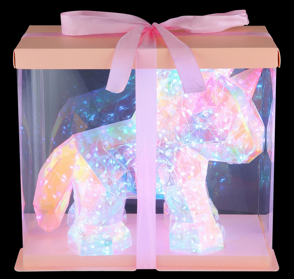 NAMIZNA LED-SVETILKA  BRONDAR   30/14/26 cm          - pink/prozorno, Basics, umetna masa (30/14/26cm) - Globo