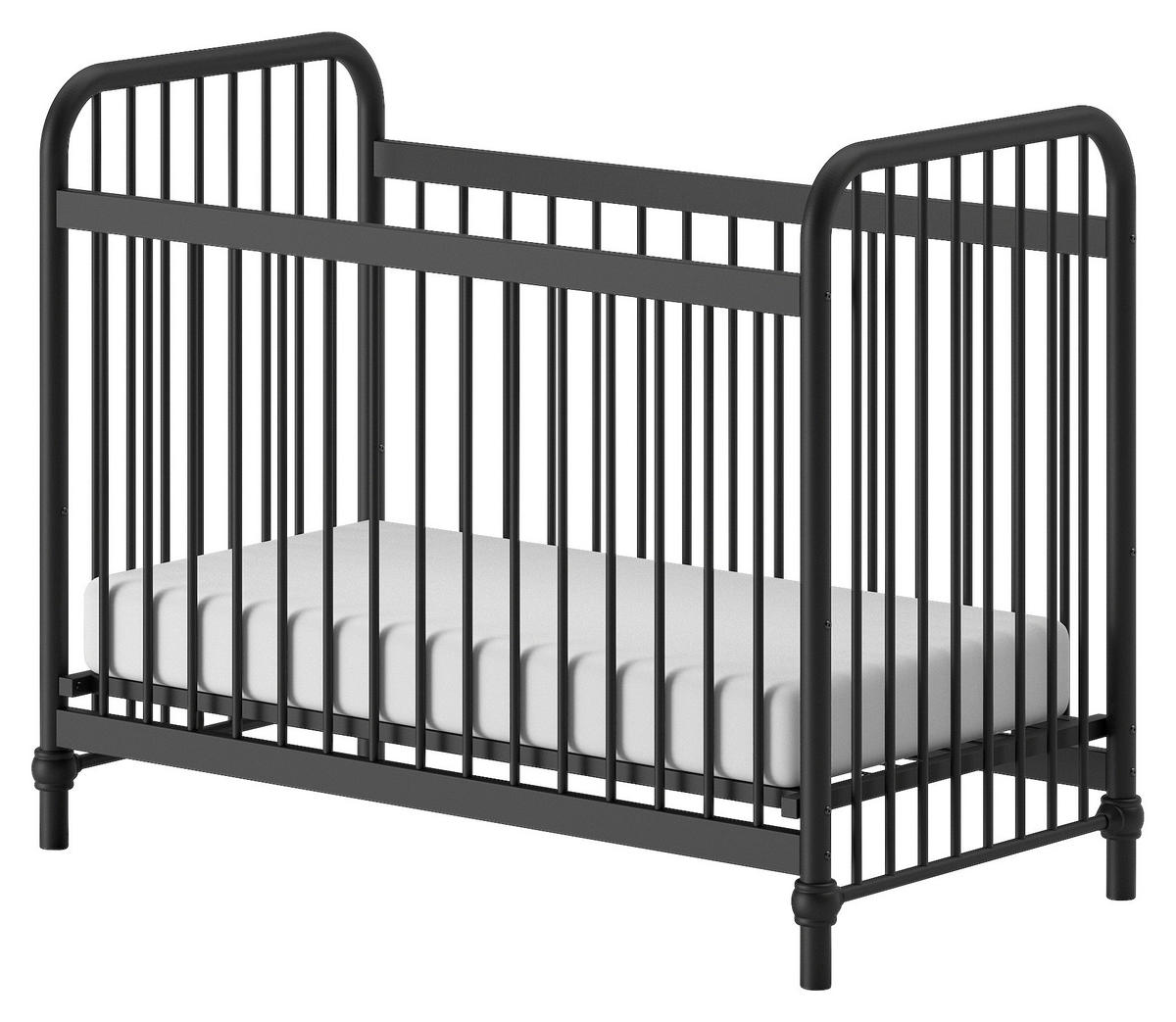 GITTERBETT   60/120 cm  - Schwarz, ROMANTIK / LANDHAUS, Metall (60/120cm) - Vipack