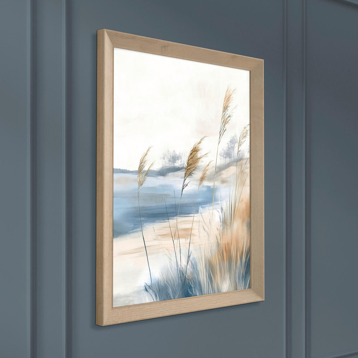 DRUCKGRAFIK Landschaft & Natur, Strand & Meer  - Eichefarben/Multicolor, Basics, Holz/Papier (75/56/3cm)