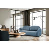 SCHLAFSOFA ROMA  mit Struktur Blaugrau  - Blaugrau/Schwarz, Design, Textil (230/90/105cm) - MID.YOU