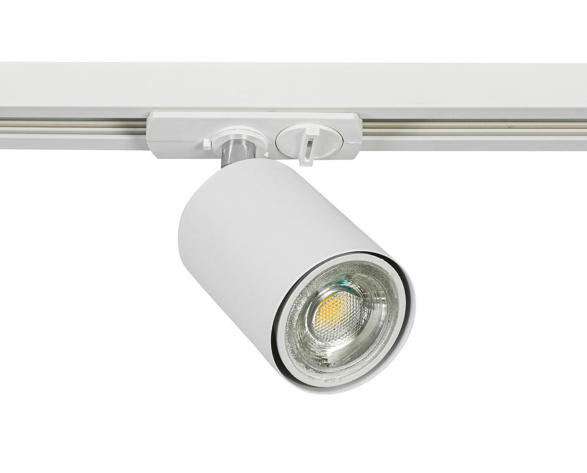 DECKENLEUCHTE 210/5,5/14 cm   - Weiß, Trend, Kunststoff/Metall (210/5,5/14cm) - Novel