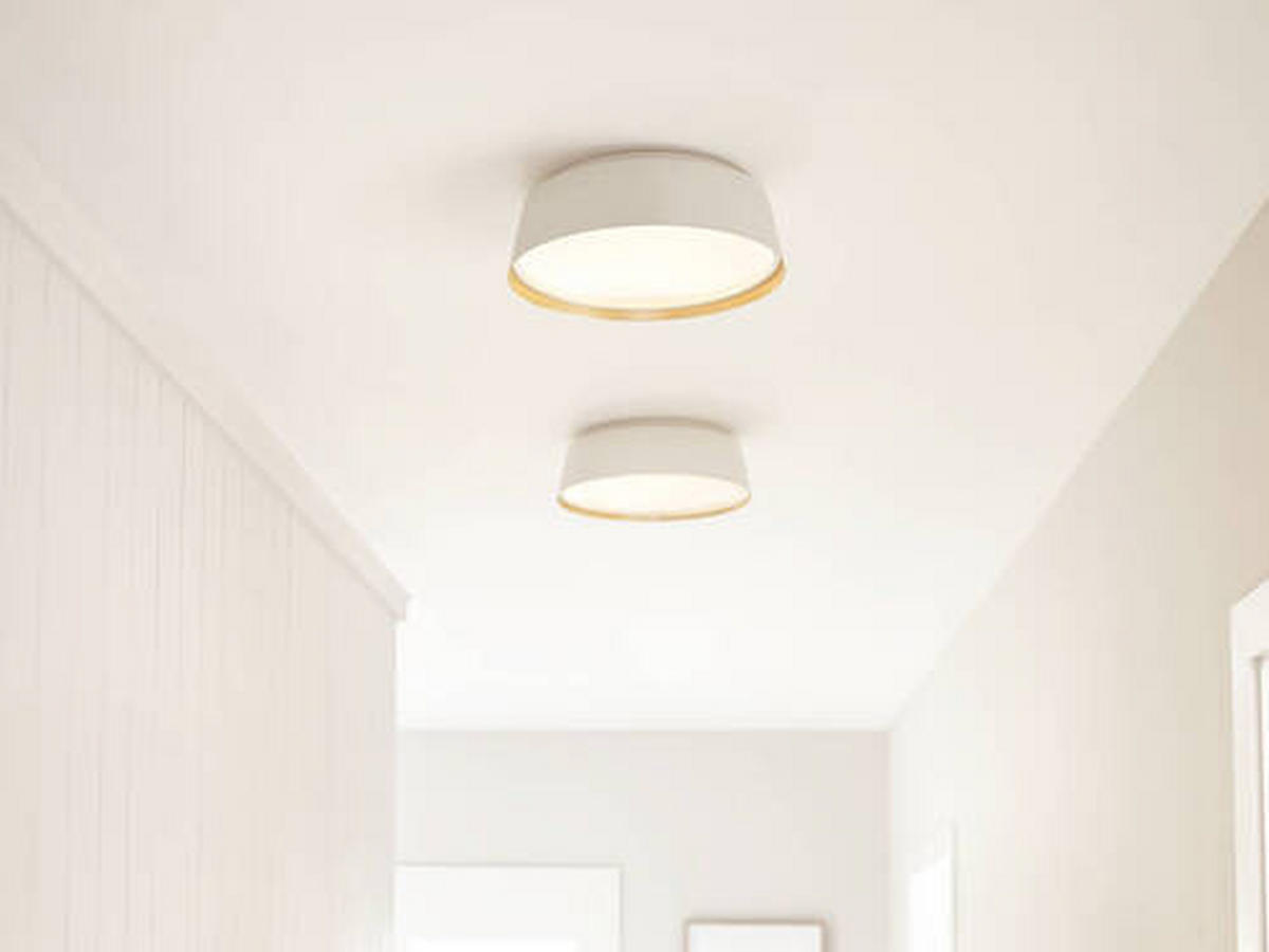 STROPNA SVETILKA Elstead Fe-Asher 36.8/11.9 cm   - bela, Basics, kovina/steklo (36.8/11.9cm) - Elstead Lighting