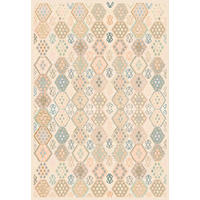 VINTAGE-TEPPICH Ondea Parviza 200/290 cm  in Sandfarben, Hellrosa, Blaugrau  - Sandfarben/Hellrosa, LIFESTYLE, Kunststoff/Textil (200/290cm) - Lindorug