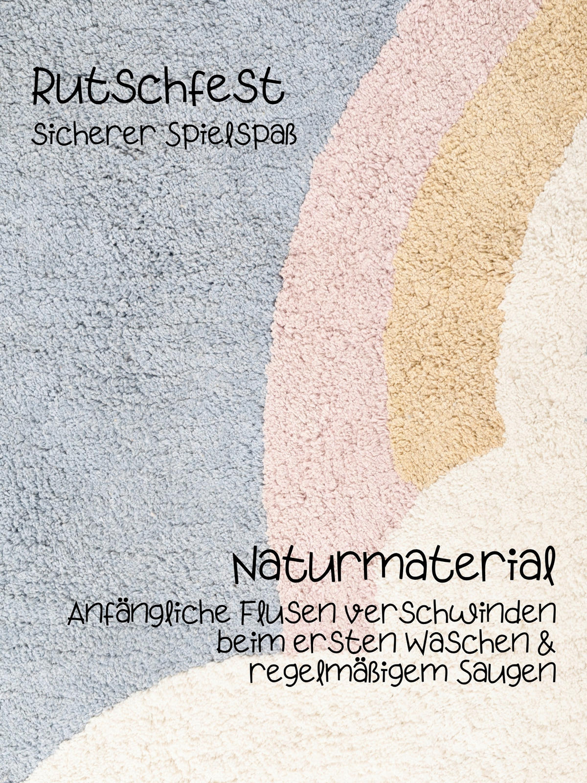 KINDERTEPPICH 140/200 cm Snuggle Nappi  - Multicolor/Creme, Basics, Kunststoff/Textil (140/200cm) - Hanse Home