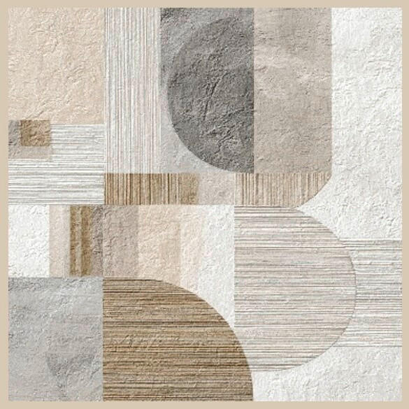 Euroart Bild Abstract Shapes I - Haptic Effect Mehrfarbig 30x30x2 cm