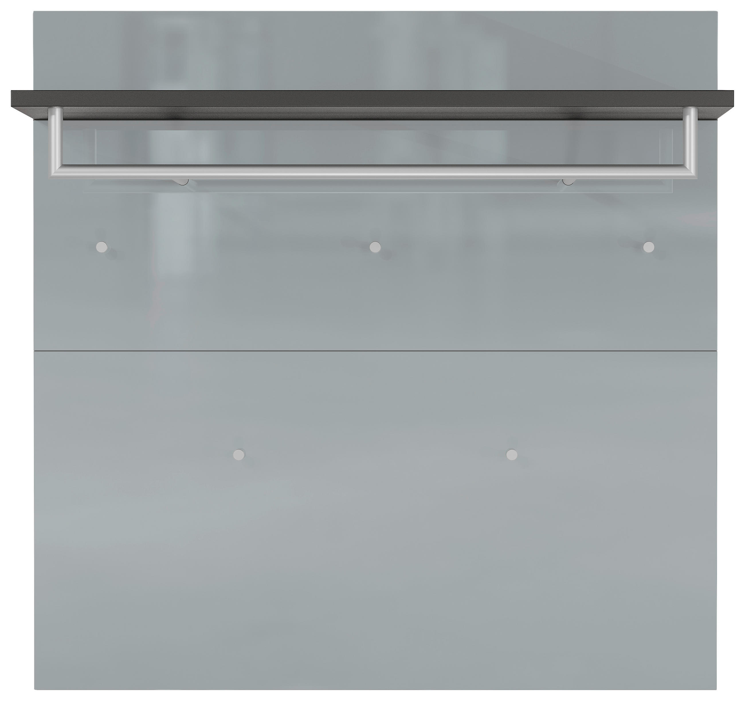 GARDEROBENPANEEL  in 97/96/30 cm  - Silberfarben/Graphitfarben, MODERN, Glas/Holzwerkstoff (97/96/30cm) - Germania