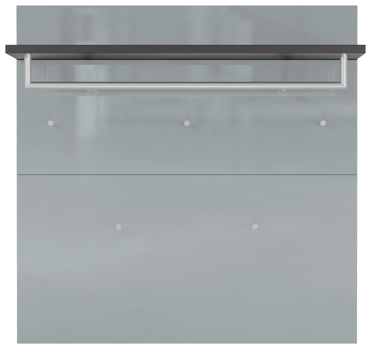 GARDEROBENPANEEL  in 97/96/30 cm  - Silberfarben/Graphitfarben, MODERN, Glas/Holzwerkstoff (97/96/30cm) - Germania