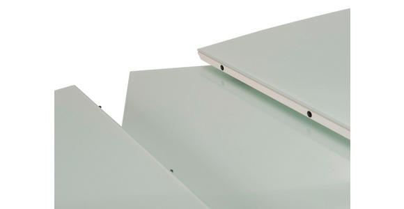 COUCHTISCH in Metall, Glas, Holzwerkstoff 120-160/70/55-74 cm  - Weiß, Design, Glas/Holzwerkstoff (120-160/70/55-74cm) - Novel