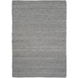 HANDWEBTEPPICH 200/200 cm Helsinki Grau  - Grau, Basics, Textil (200/200cm) - Linea Natura