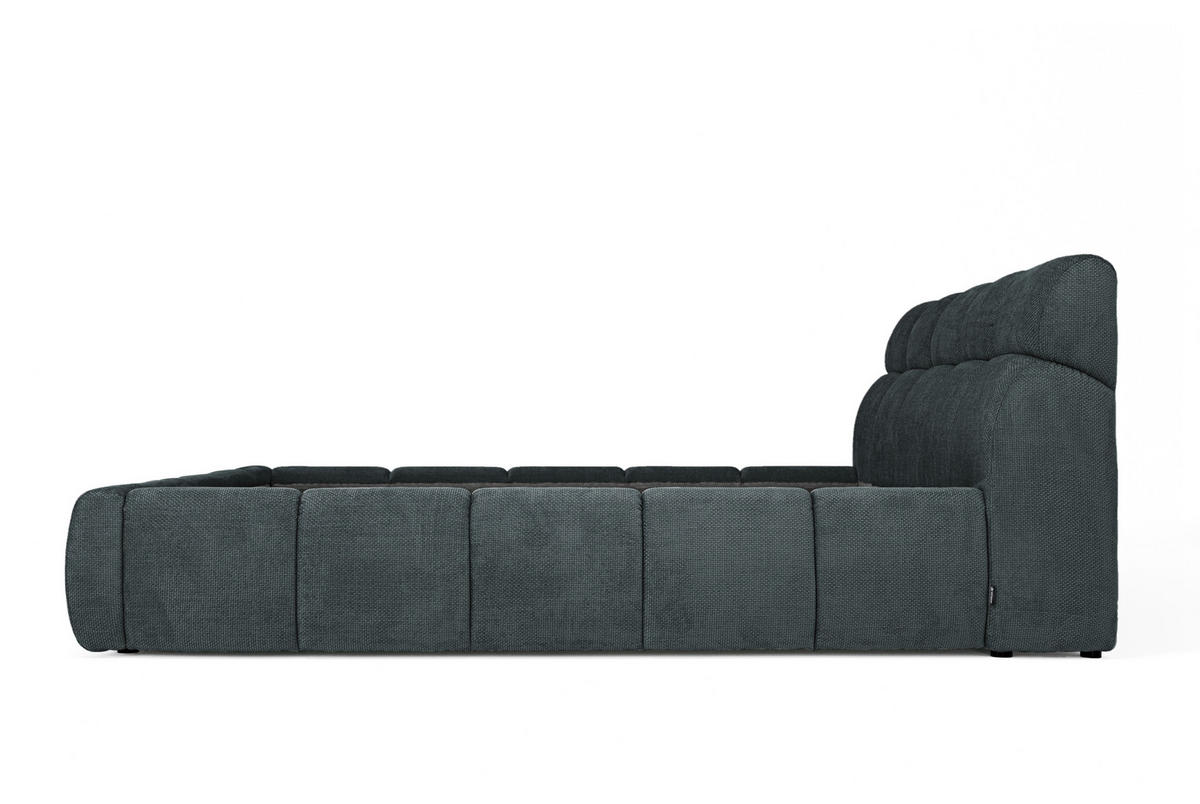 POLSTERBETT 180/200 cm  in Petrol, Dunkelgrau  - Dunkelgrau/Petrol, Design, Kunststoff/Textil (180/200cm) - Esposa