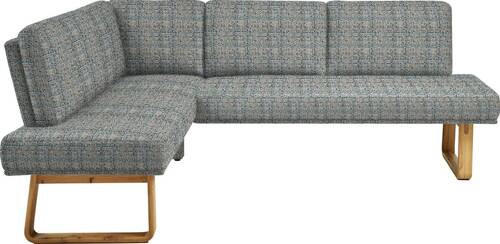 ECKBANK 174/265 cm  in Grau, Eichefarben  - Eichefarben/Grau, Design, Holz/Textil (174/265cm) - Dieter Knoll