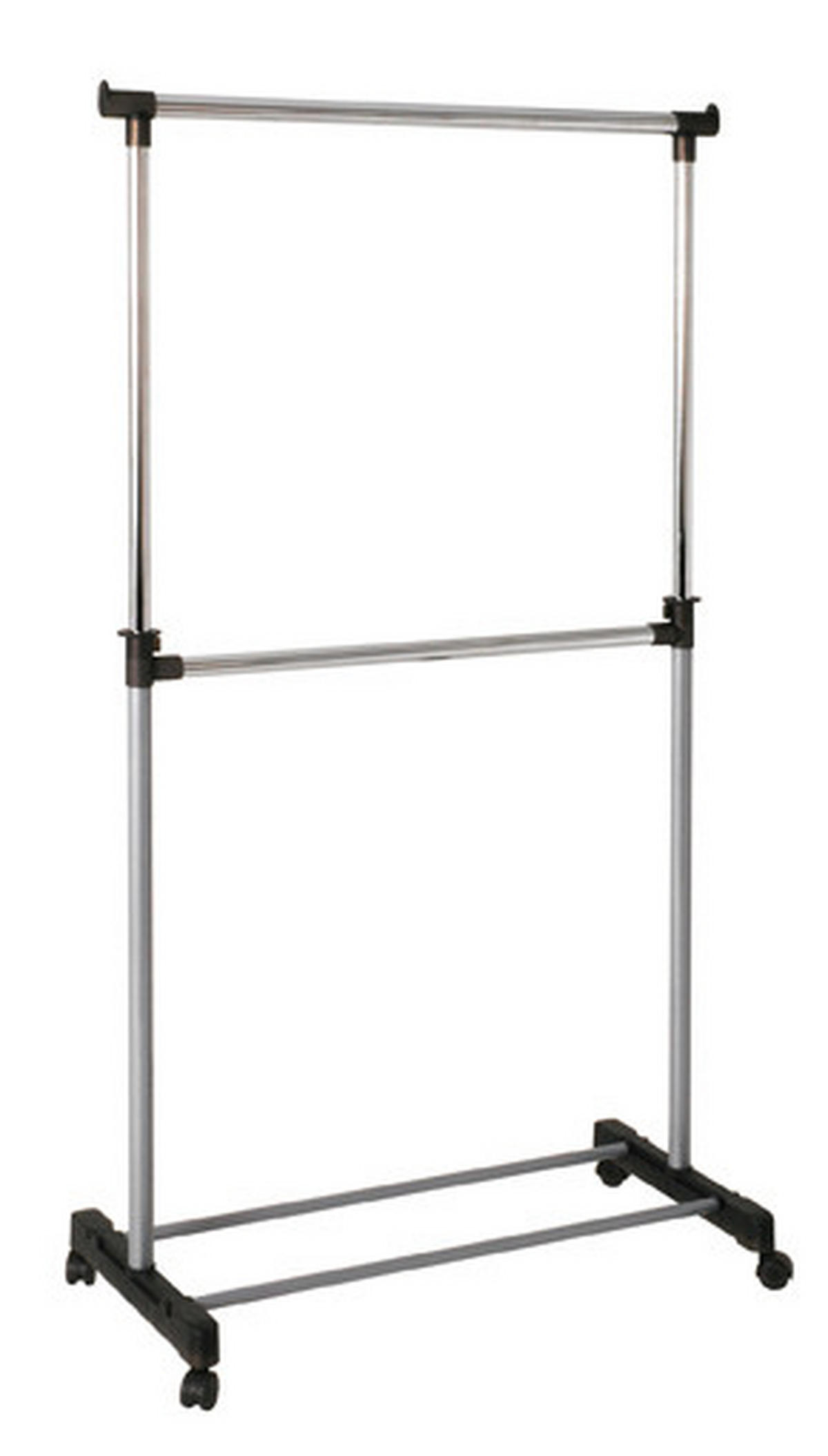 STALAK ZA ODEĆU SA TOČKIĆIMA  boja hroma, boja aluminijuma, siva  metal     - boja hroma/boja aluminijuma, Moderno, metal (90/120-210/43cm) - Boxxx