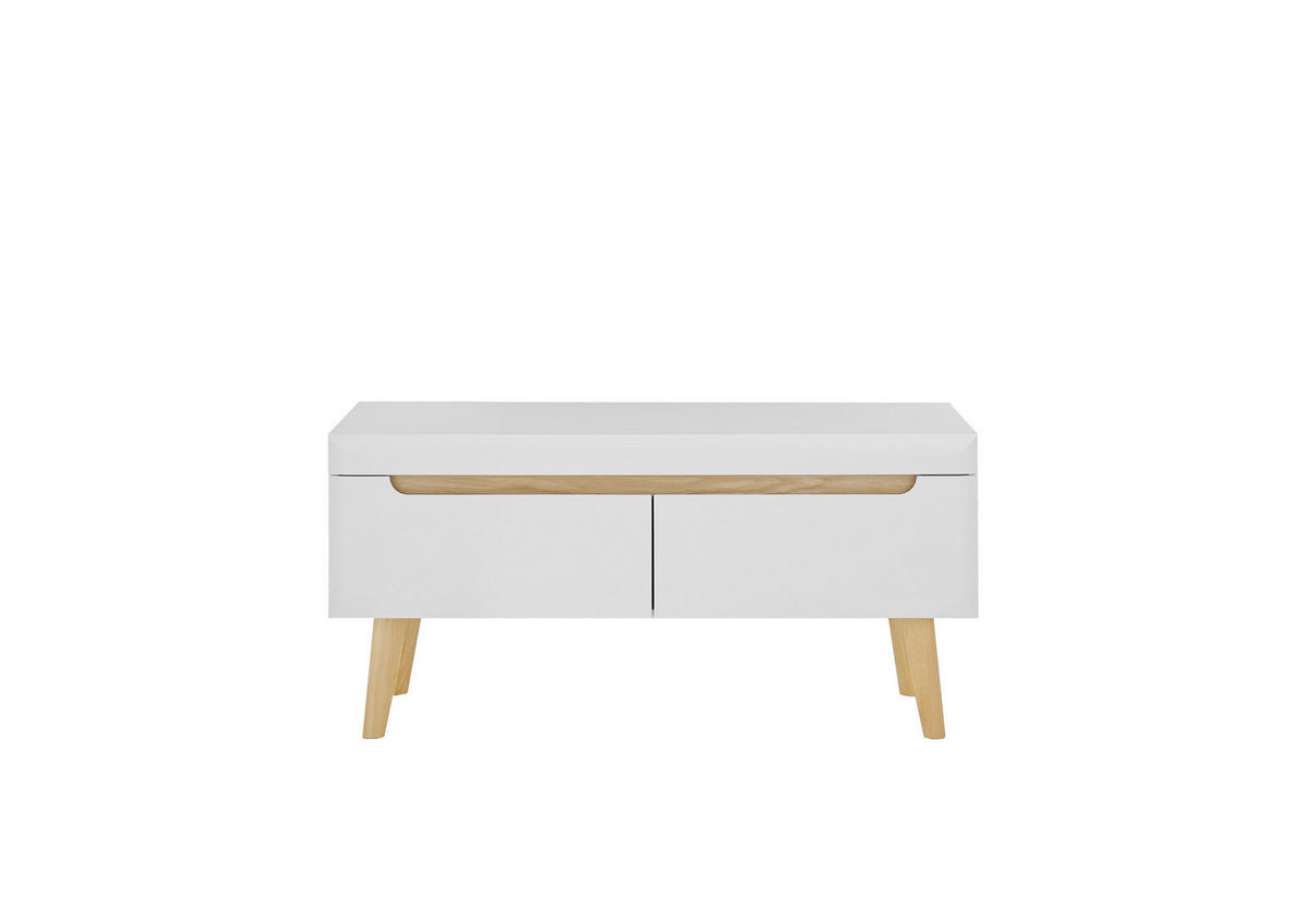 LOWBOARD  in 107/50/40 cm  - Eichefarben/Weiß, Design, Holzwerkstoff (107/50/40cm) - MID.YOU