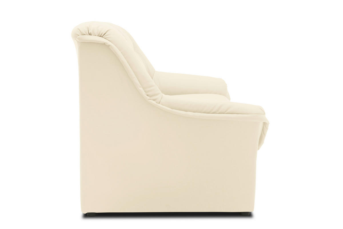 2-SITZER-SOFA BERLIN FK Lederlook Beige  - Beige/Schwarz, KONVENTIONELL, Kunststoff/Textil (144/89/87cm) - MID.YOU