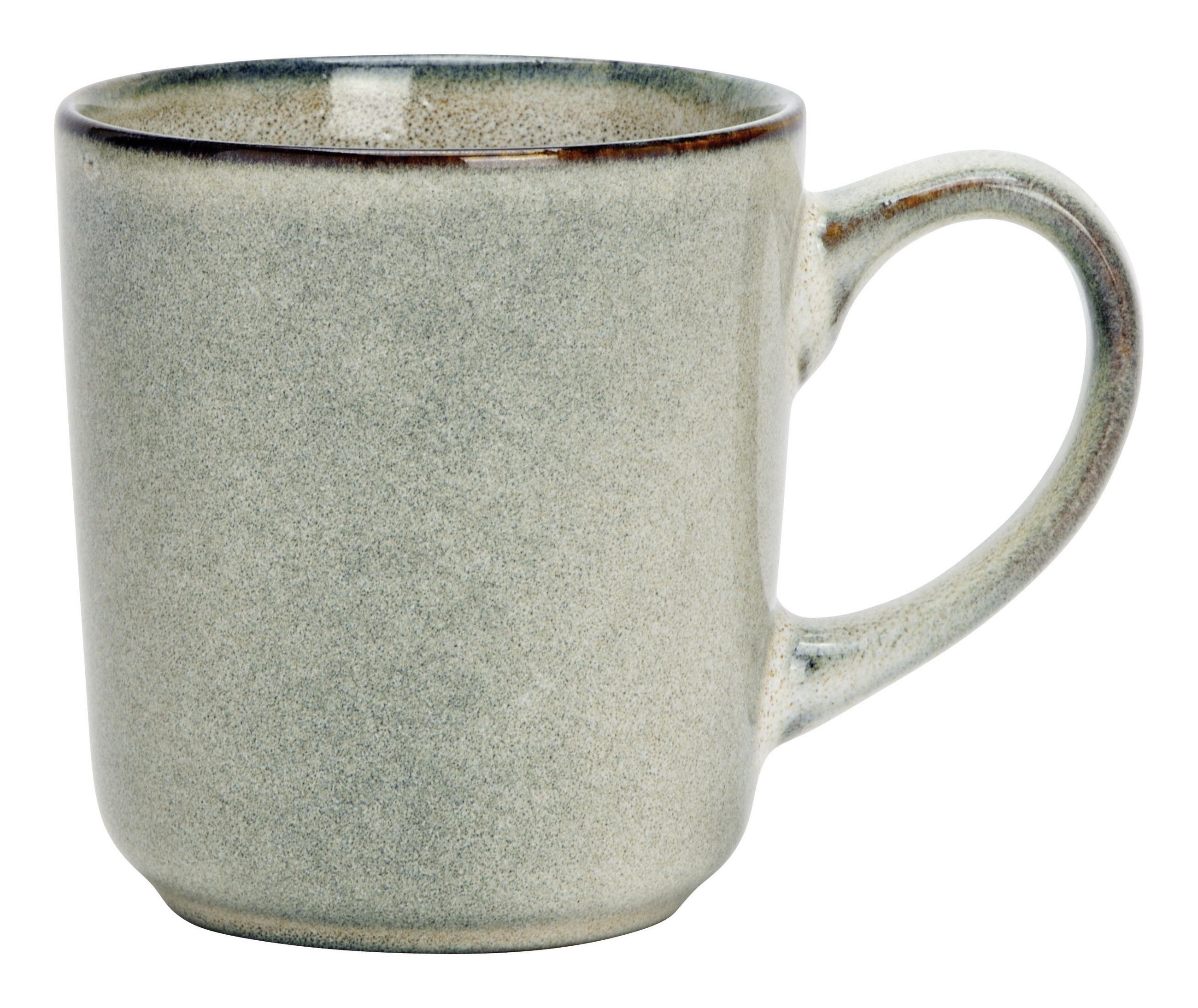 KAFFEEBECHERSET   6-teilig  - Grau, Basics, Keramik (13/10/9cm)